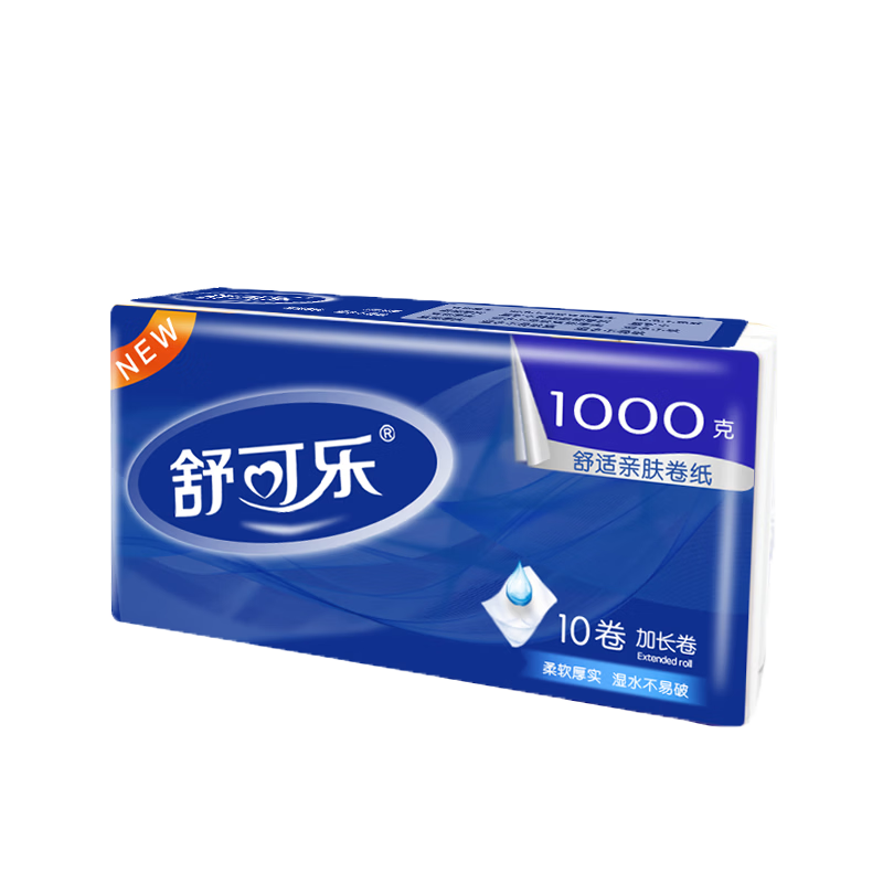 舒可乐【精选百货】10卷无芯卷纸大卷1kg厕纸巾卷筒纸卫生间 5层 100g/卷*10卷