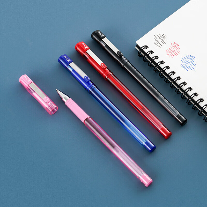 斑马牌(ZEBRA) 中性笔jj6雾透限定签字笔拔帽学生考试笔办公水笔白领C-JJ1 黑色 10支装