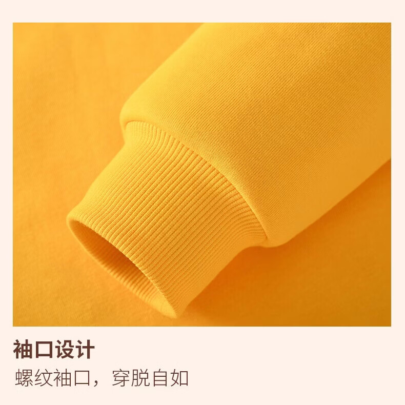 MARK FAIRWHALE2025冬季新款男女童加绒保暖羊胎绒·卫衣休闲舒适宽松卫裤套装 M青蛙人苍绿+纯色黑色 140