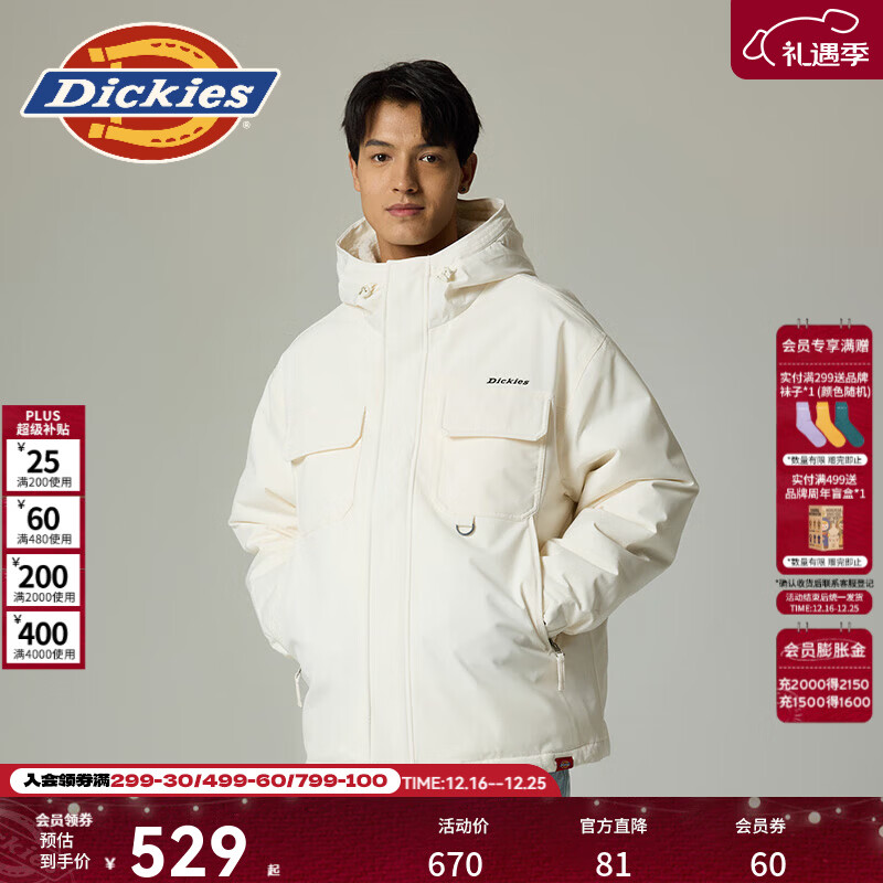 Dickies�ﶬ�������ˮ��ñ���޷����п��ɱ�ů������Ů���¼п�DK0A87ZW ���ذ� XL 544Ԫ