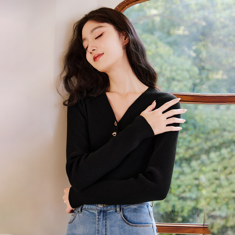 ��ˮ������������V����֯��2025�궬���¿�Ů������Ƹ��ڴ����� ��ɫ S 92Ԫ