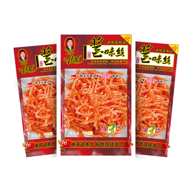佳龙酱味丝 辣条丝香辣味麻辣霸王丝儿时怀旧小吃童年休闲小零食辣丝 佳龙酱味丝18g*20包（360g）（尝鲜款）