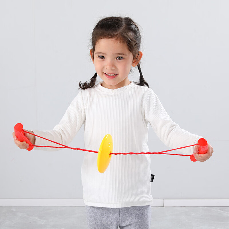 【好物优选】儿童室内外健身拉力玩具幼儿园游戏玩具塑料拉力盘健 拉力器颜色随机