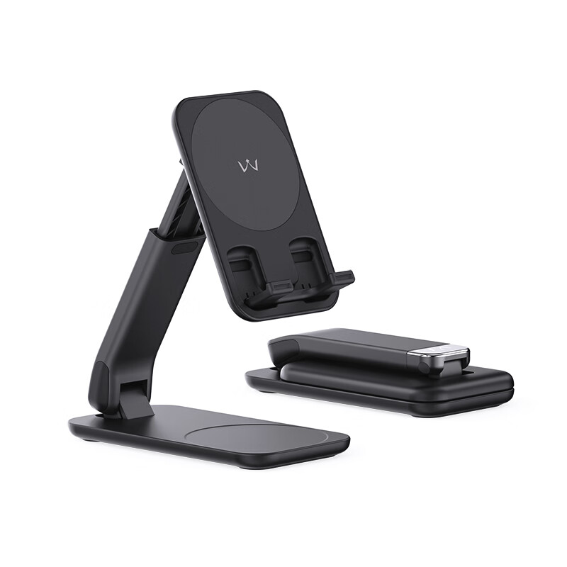 爱沃可（iWALK）圣诞礼物magsafe磁吸手机支架强磁托槽双承托稳固便携折叠升降懒人桌面两用防摔平板托架追剧直播 【奶茶色】可升降折叠丨磁吸托槽双设计