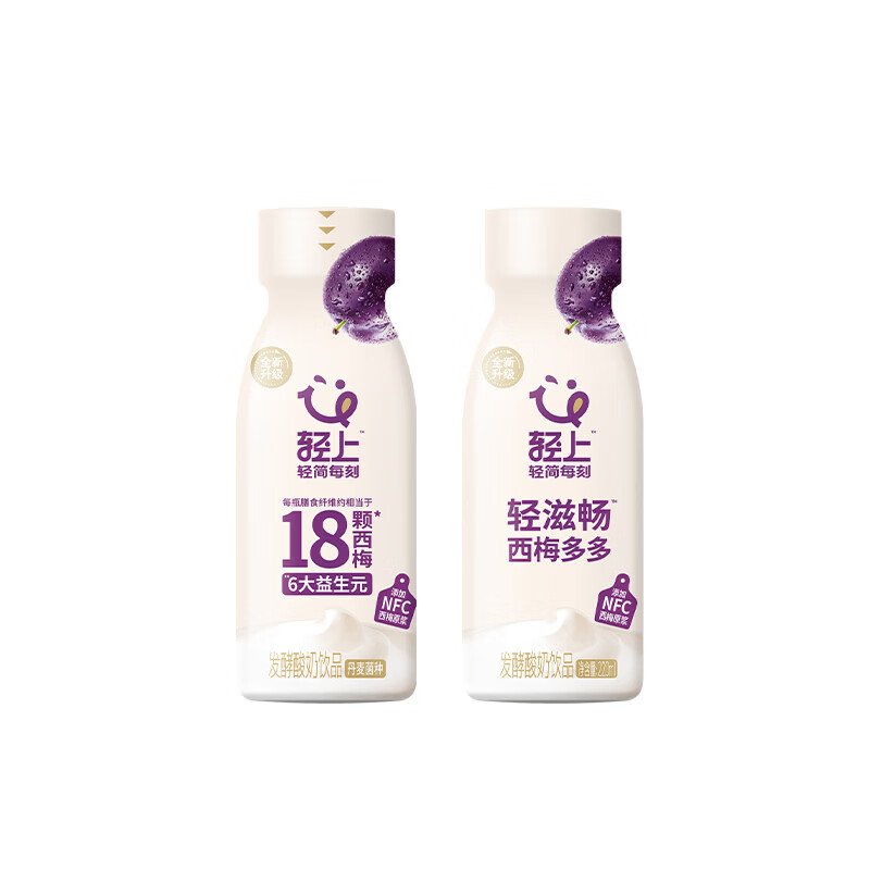 轻上100%纯椰子水饮料孕妇可喝椰子汁椰汁水电解质饮品 西梅多多酸奶220ml*20瓶