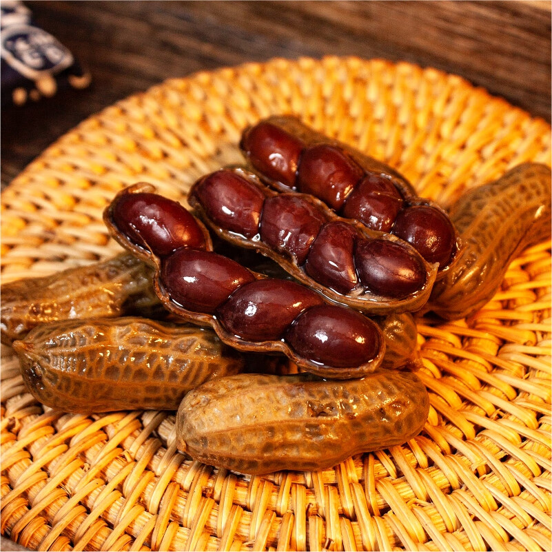 忆江城卤汁花生水煮开袋即食下酒菜深夜零食商用夜市烧烤五香味水煮花 卤汁花生408g*2袋