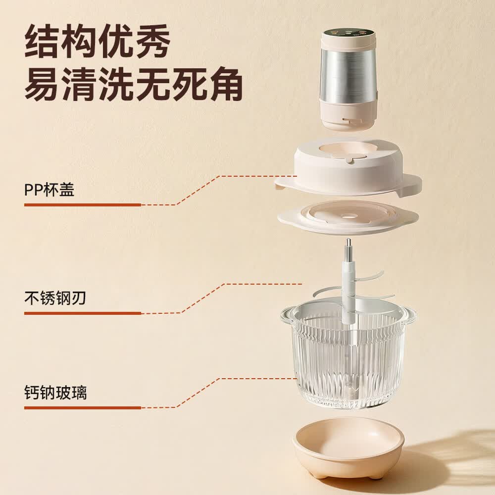 扬子和面机绞肉料理机厨师机一体机多功能电动搅拌机家用大容量5升饺子馅肉馅打肉蒜泥商用大功率 [升级旗舰新款] 绞肉和面一体机 5L