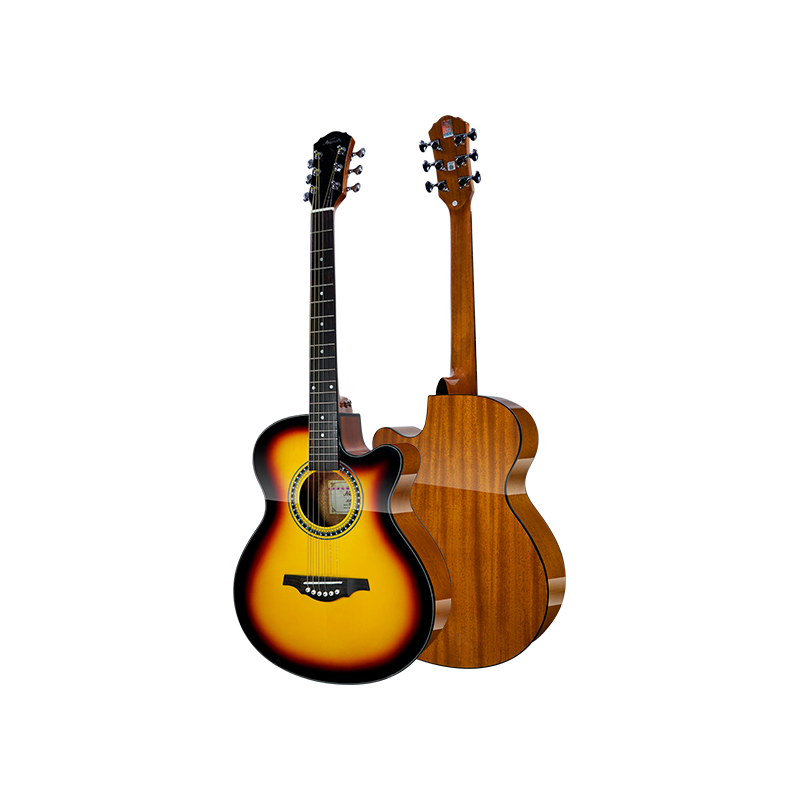 紅棉（Kapok）民謠木吉他40寸新手練習(xí)入門專用男女初學(xué)者進(jìn)階LG-68GC-BR日落色