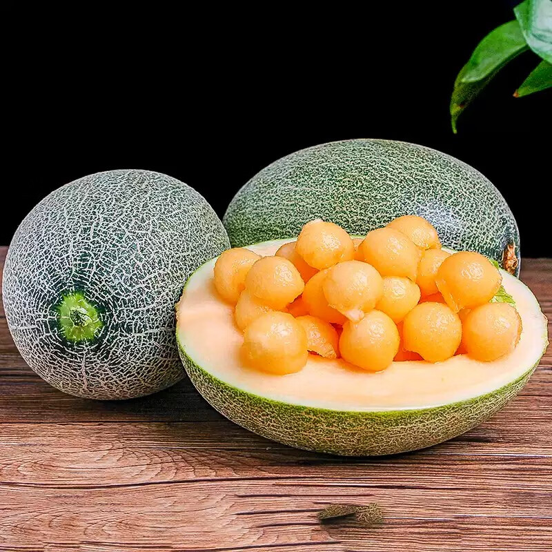 京鲜匠海南新鲜哈密瓜 晓蜜25号西州蜜瓜脆甜多汁 新鲜水果生鲜产地直发 净4.5-5斤精品果
