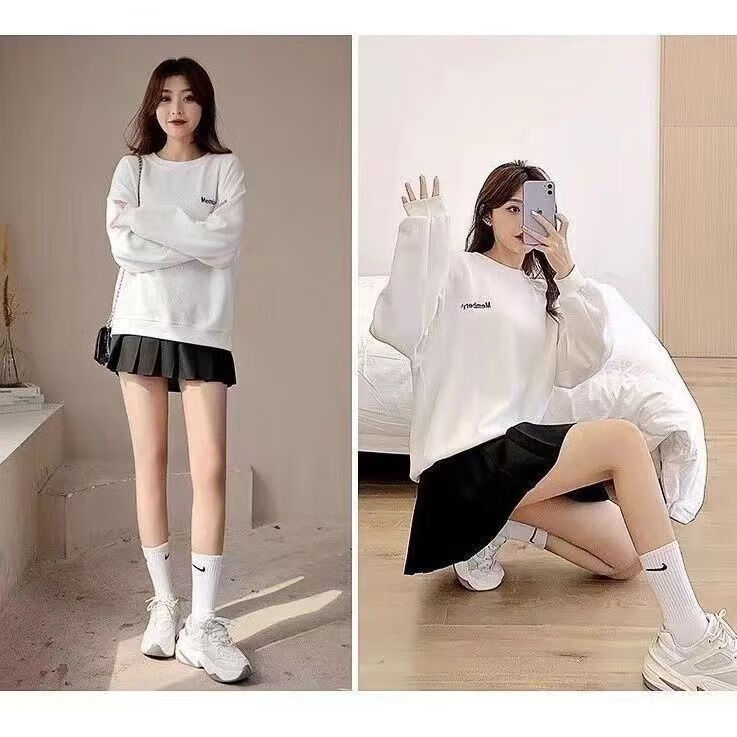 JUST DO IT-耐克(NIKE)袜子男女训练款透气短中长棉袜休闲跑步健身运动袜 【5双礼盒装】白色 S 短筒