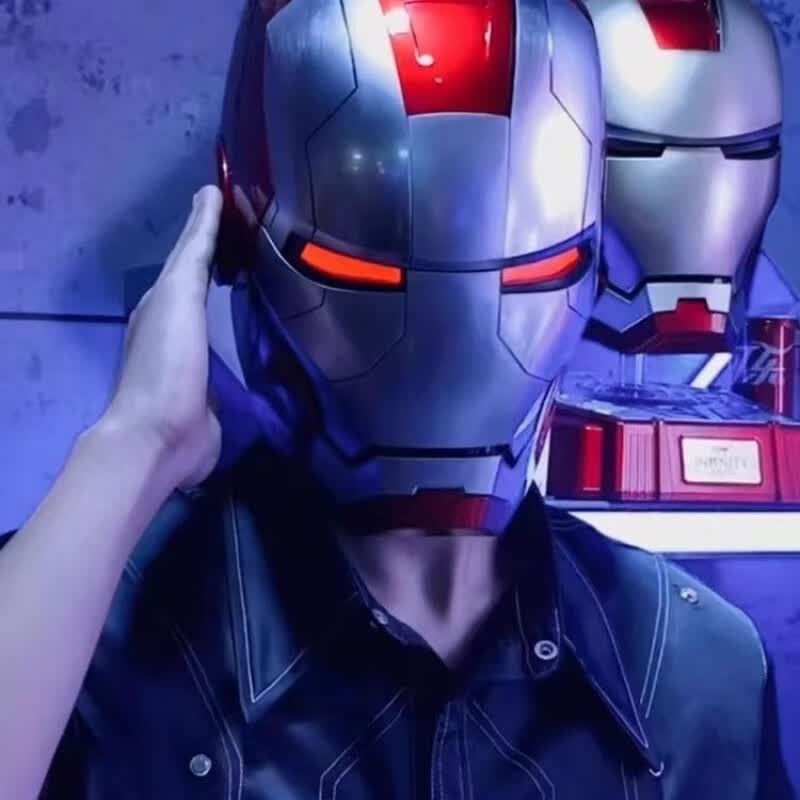 溥畔钢铁侠头盔 mk5头控贾维斯真人穿戴开合双语声控遥控触控摆件礼物