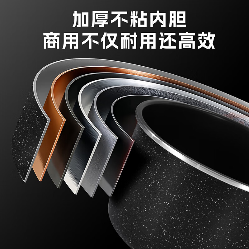 三角牌(Triangle)商用大容量电压力锅智能高压锅 健康0涂层不锈钢内胆 煮粥煲汤炖肉 饭店食堂专用 电炖锅煮粽子 18L 【升级特厚不粘胆】适用20-25人