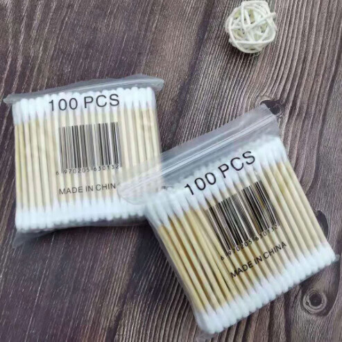 乐彼棉签掏耳朵挖耳掏耳朵棉花棒宝宝棉签双头棉签掏耳朵棉棒木棒棉签 5包 棉签袋装（约500支）