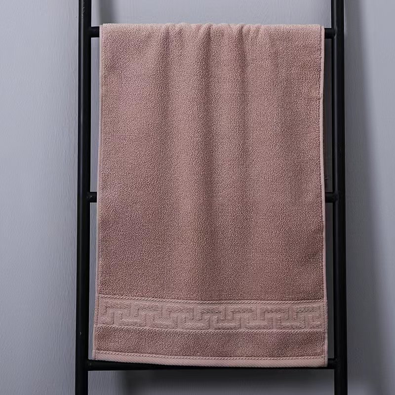 京阪棉屋5A抗菌长绒棉纯棉加厚成人毛巾柔软吸水洗澡浴巾不易掉毛酒店毛巾 抗菌长绒棉面巾-米白色+深咖色 2条