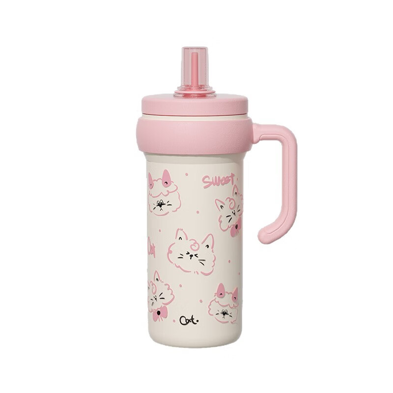 欧纪樊大容量保温杯女生高颜值700ml可爱冰霸杯316不锈钢保温杯咖啡水杯 蓝色【食品级材质更安全】 700ml