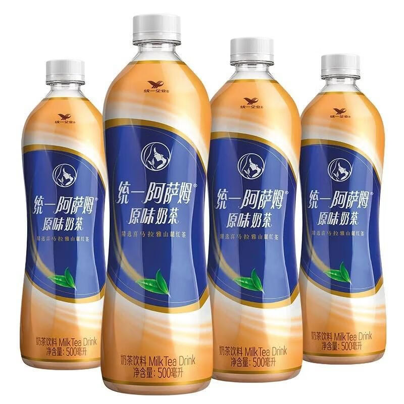 统一阿萨姆奶茶经典原味奶茶奶茶饮料下午茶饮料500ml15瓶整箱 原味奶茶500ml*5瓶