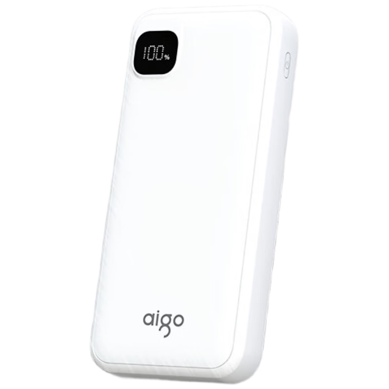 aigo愛國者3C認(rèn)證充電寶30W快充移動電源20000毫安大容量可上飛機移動電源適用小米蘋果17 T30白