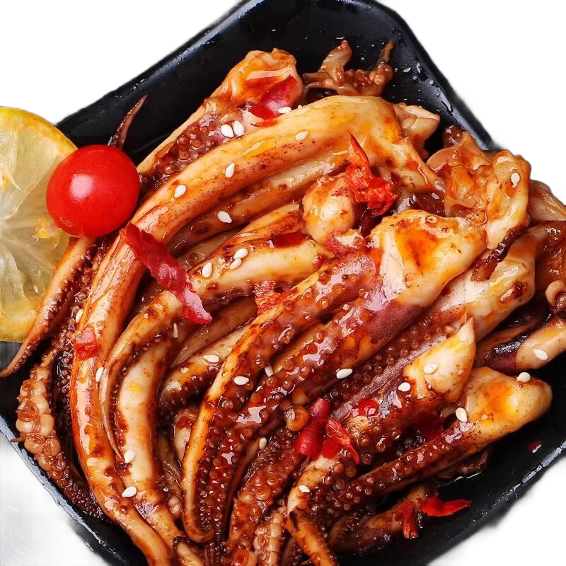 新鮮魷魚(yú)須鮮活冷凍魷魚(yú)生鮮尤魚(yú)鐵板魷魚(yú)串腿海鮮生鮮水產(chǎn)食材 魷魚(yú)須 250g(凈重)  250g*2包