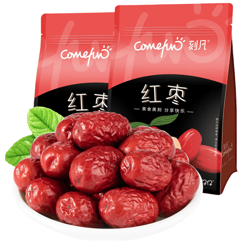刻凡（cafine）糕点红枣500g袋装  新疆红枣糕点开袋即食软糯香甜