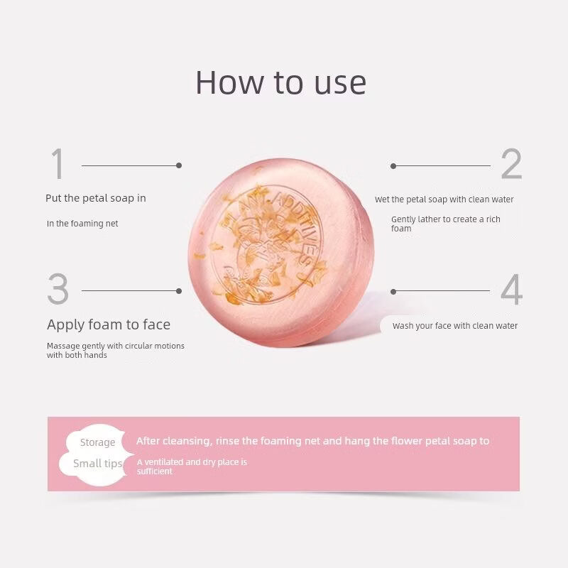 满婷（MANTING）花瓣精油皂 天然抑菌 舒缓去角质 净螨无油一皂多用 蔻斯汀樱花花瓣精油皂100g（2026.7月到1 100g