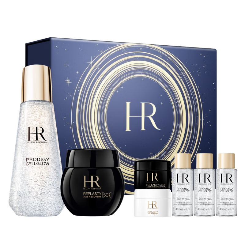 赫莲娜HR黑绷带面霜+小露珠精华保湿护肤品套装化妆品圣诞礼物送女友