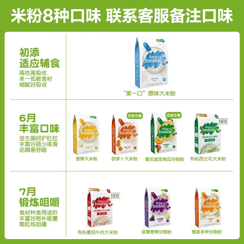 小皮有机高铁婴幼儿米粉160g 欧洲原装进口营养宝宝辅食米糊6月+ 【两盒装】 原味有机大米粉160g