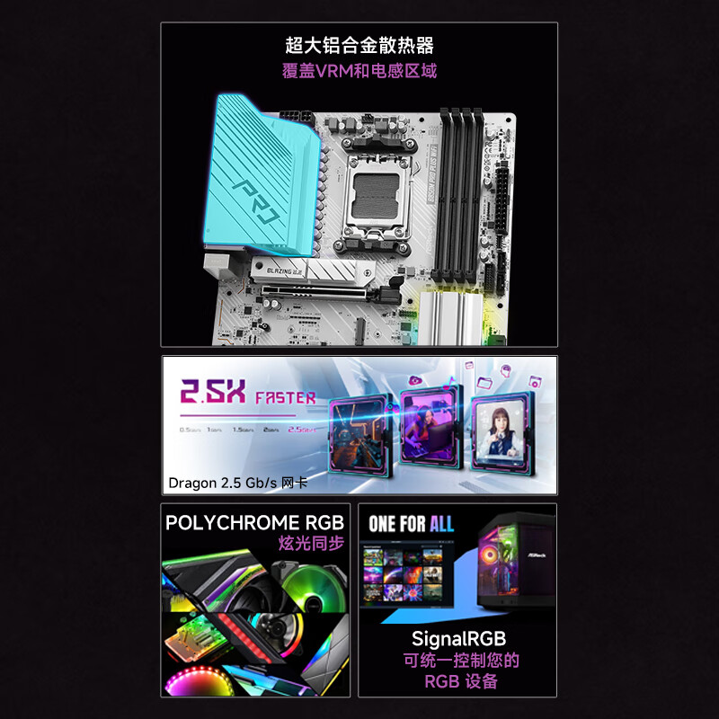 华擎 B850 ASROCK M PRO PLUS WIFI PLUS DDR5 图 5