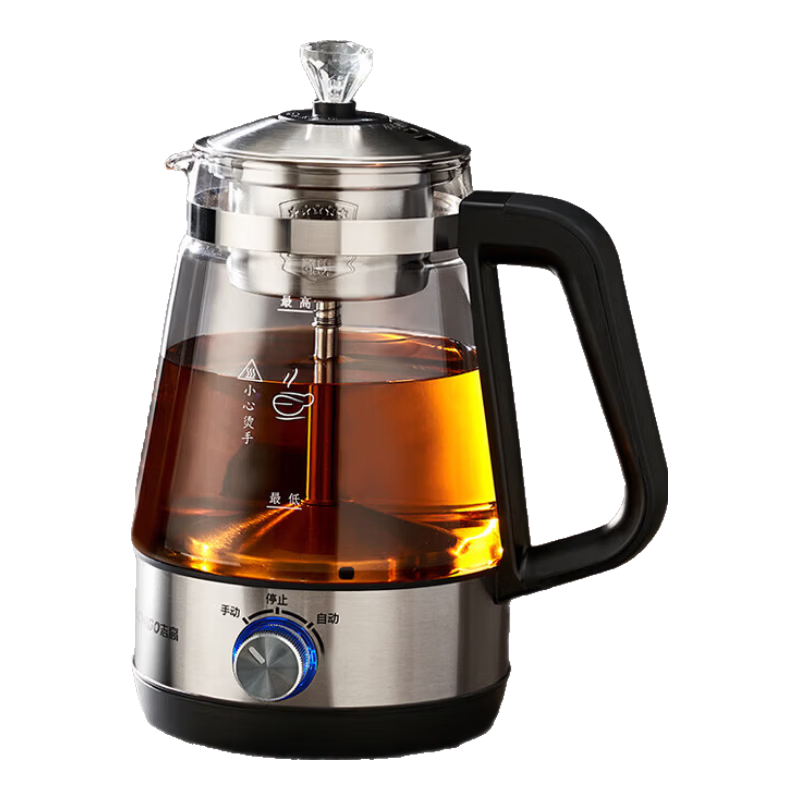 志高（CHIGO）養(yǎng)生壺燒水壺熱水壺恒溫壺養(yǎng)生燒水壺煮茶壺煮茶器泡茶壺一體機全自動玻璃保溫小家用 1L 蒸汽噴淋【保溫款】雙濾網