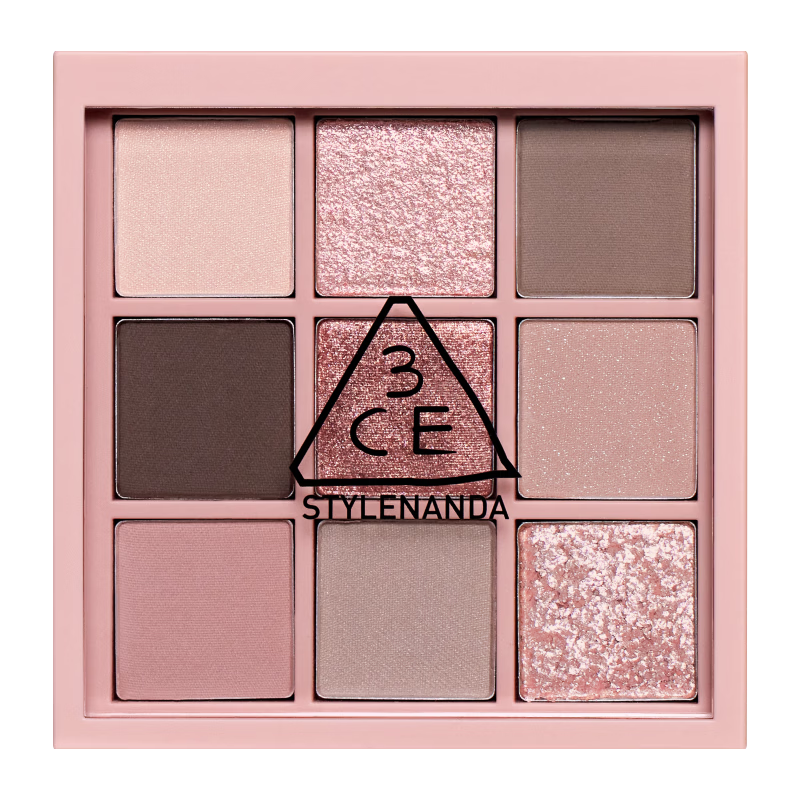 3ce九宫格九色眼影盘玫瑰粉棕KNOTTEDPINK裸砂粉生日礼物新年礼物
