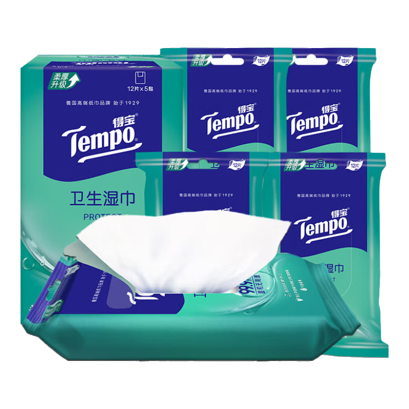 ���ڲ������ñ���TEMPO��ʪ�� 12Ƭ*5��ʪ��С�� ��Яװ����ʪ����99.9%����ʪ�� ��ҽ������12Ƭ*5�� ��Яװ 14.9Ԫ