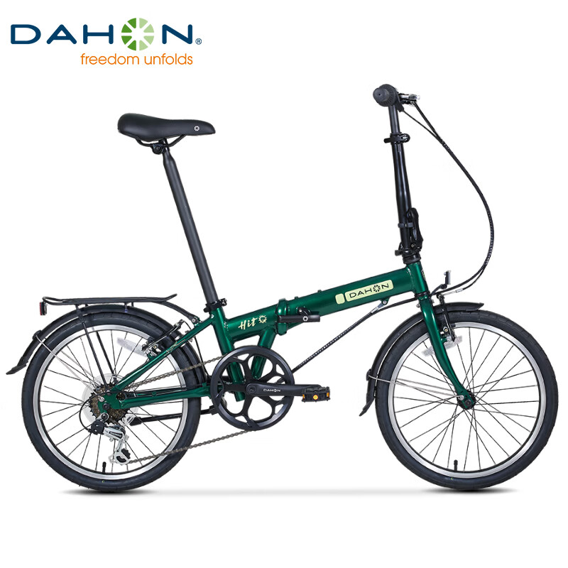 大行（DAHON） 折叠自行车20英寸铝合金轻便6速通勤单车 KBA061绿色