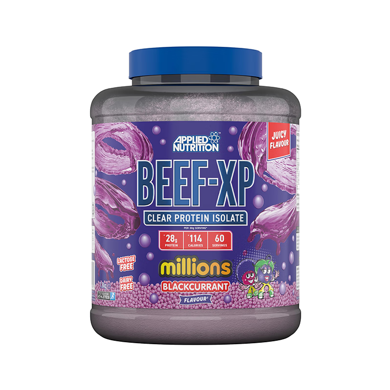 APPLIED NUTRITION奥博力APPLIED BEEF-XP Clear 至纯牛肉水解分离蛋白粉 百万黑加仑味 1.8kg*1桶