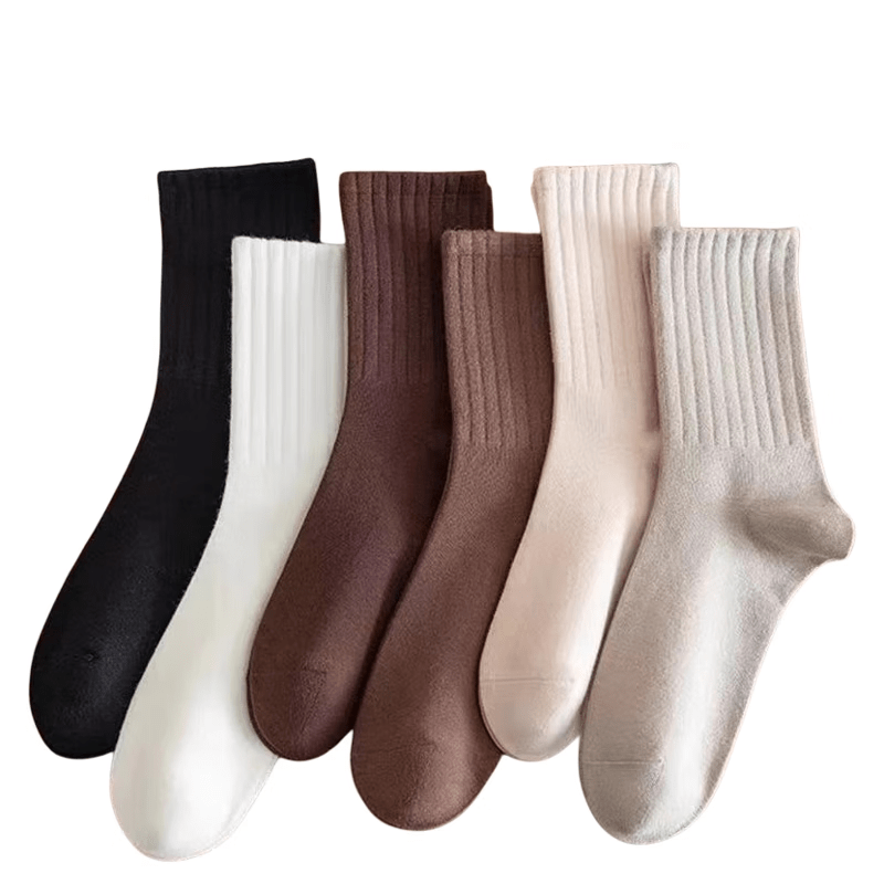 【甄选直发】袜子女士学生中筒袜ins潮百搭高颜值森系网红运动袜 【颜色随机】10双