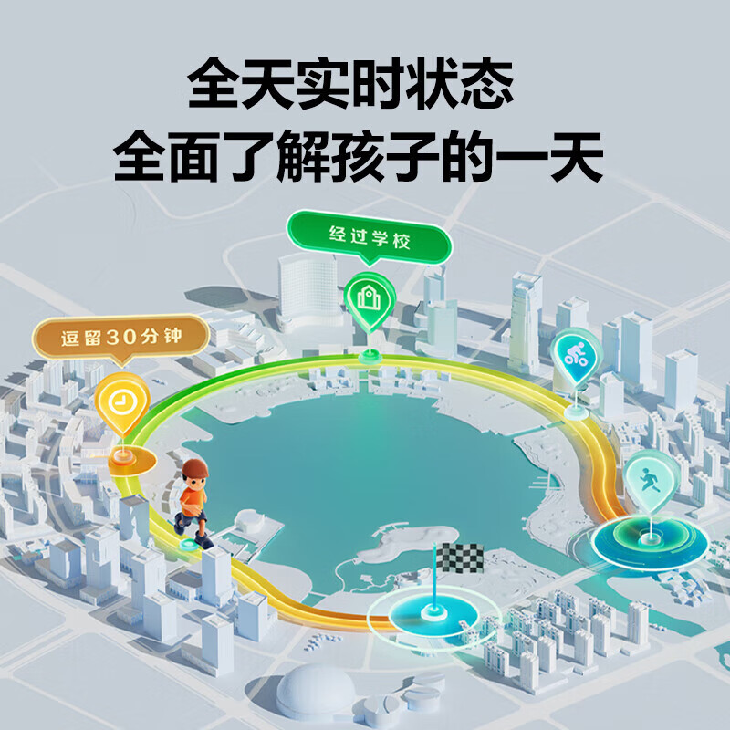 ULOKIE华 为机适用天才儿童电话手表定位防水支付5G全网通小学生6-12-18岁初高中生青少年男女智能表 升级樱花粉 【高清视频+大电池+AI陪伴+多重定位】