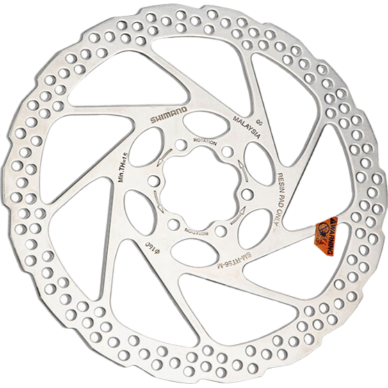 SHIMANOSHIMANO禧瑪諾RT56六釘?shù)降毓纷孕熊?60/180MM剎車片配件 RT56一片 160MM