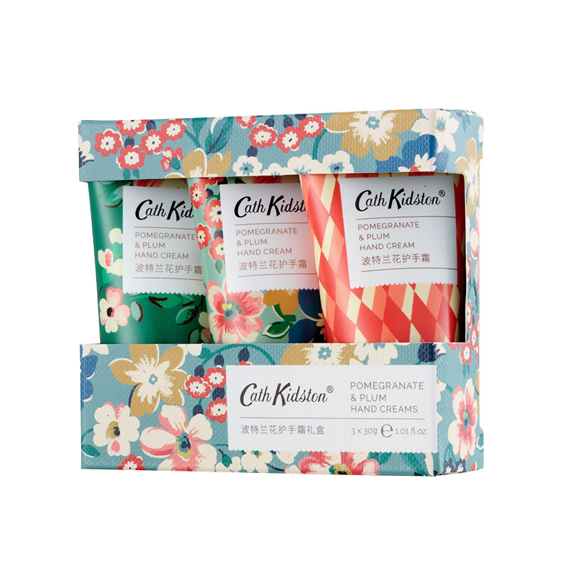 CATH KIDSTON母亲节礼物伴手礼品3支装护手霜补水女士男女通用保湿伴手礼 波兰特花礼盒