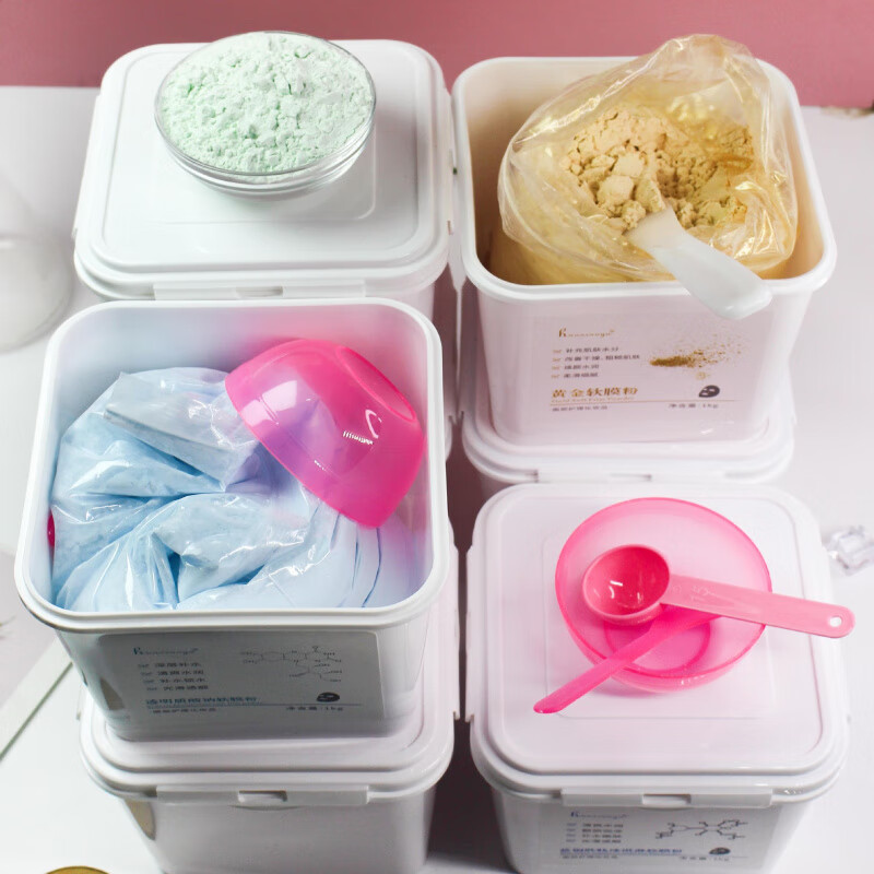 美容院装皮肤管理专用软膜粉玫瑰洋甘菊积雪草螺旋藻芦荟面膜 玫瑰水漾软膜粉200g袋装