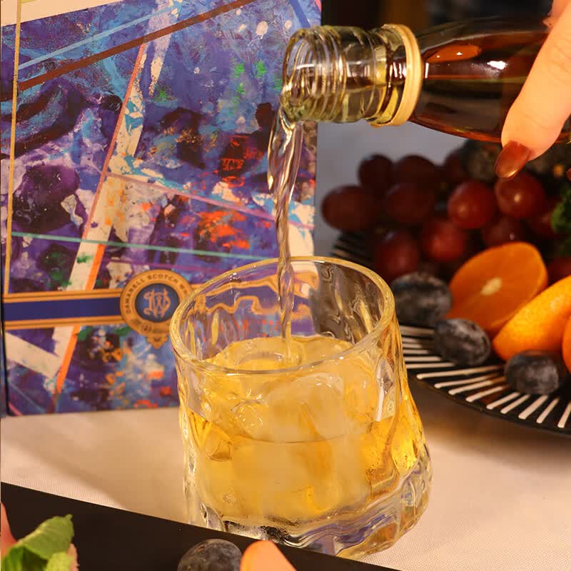 达美亚苏格兰调配威士忌建发酒业进口洋酒烈酒艺术家联名限量珍藏礼盒 700mL 2瓶