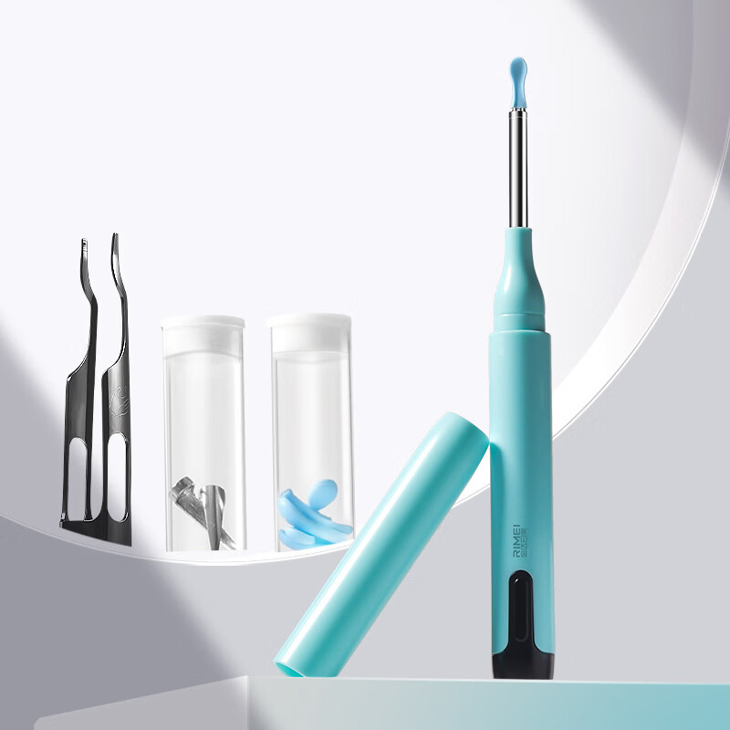 金達(dá)日美可視掏耳勺高清發(fā)光挖耳勺采耳工具兒童帶燈挖耳朵鑷子 高清智能可視耳挖