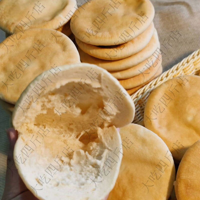 空心饼夹菜夹肉专用空心饼摆摊里脊肉饼教程配方正宗原味肉夹馍 空心饼5个+赠饼夹菜配方技术+视频教程