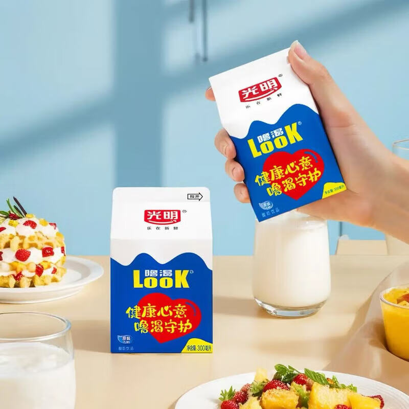 光明带盖噜渴常温原味酸奶整箱团购送礼益生菌新鲜日期发酵乳饮料牛乳 【1盒】带盖噜渴原味300mL