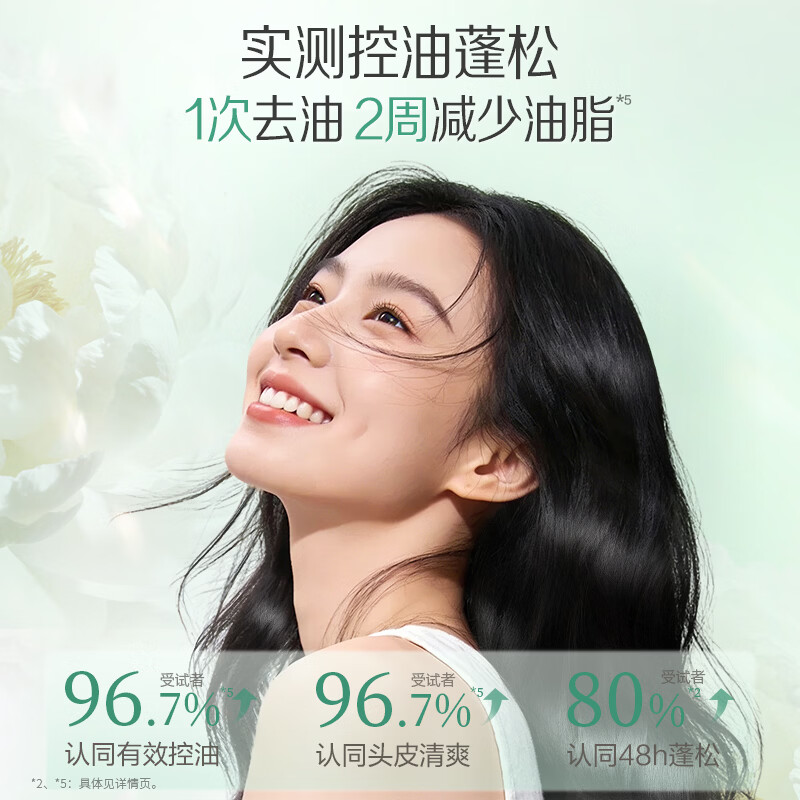 阿道夫白牡丹精油洗发水套装 控油去屑蓬松洗发露留香洗头膏 沐浴男女士 白牡丹控油300ml+精油祛屑洗发310ml