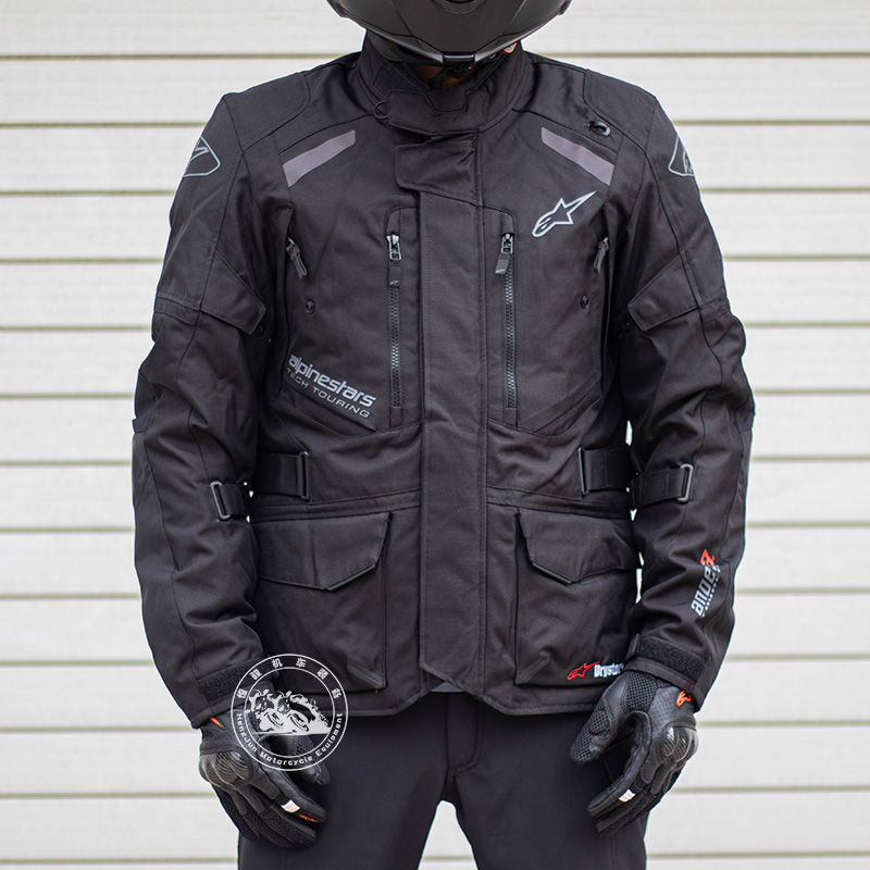 a星andes v3摩托车拉力骑行服本田非双摩旅透气防水防摔机车服男 黑灰