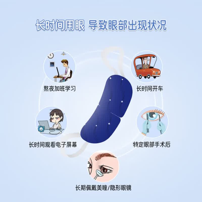 康复之家 蒸汽眼罩干眼症热敷医用眼部发热贴缓解眼睛疲劳干涩无香型 【轻度干眼症】3盒共30贴