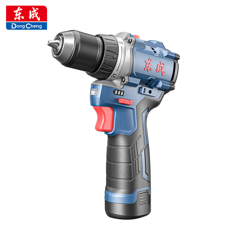 东成12V无刷手电钻DCJZ1250BM家用锂电钻打孔工具螺丝刀双电套装