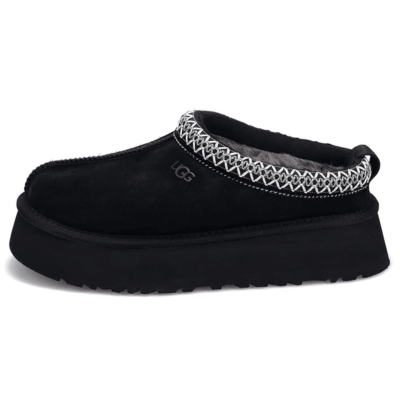 UGG EVERSHEEPSKINS冬季厚底女鞋Tazz塔茨一脚蹬懒人鞋舒适休闲保暖小短靴加绒保暖 1122553黑色 40 US9=国内40（内长26cm） 京东折扣/优惠券