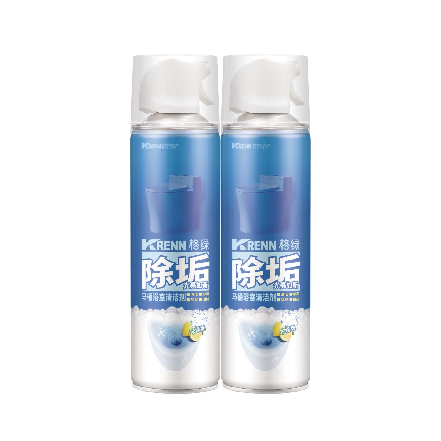 格绿【生活日用】格绿马桶浴室清洁剂500ml*2瓶 卫生间厕所洁厕剂祛黄 马桶浴室清洁剂500ml*2瓶