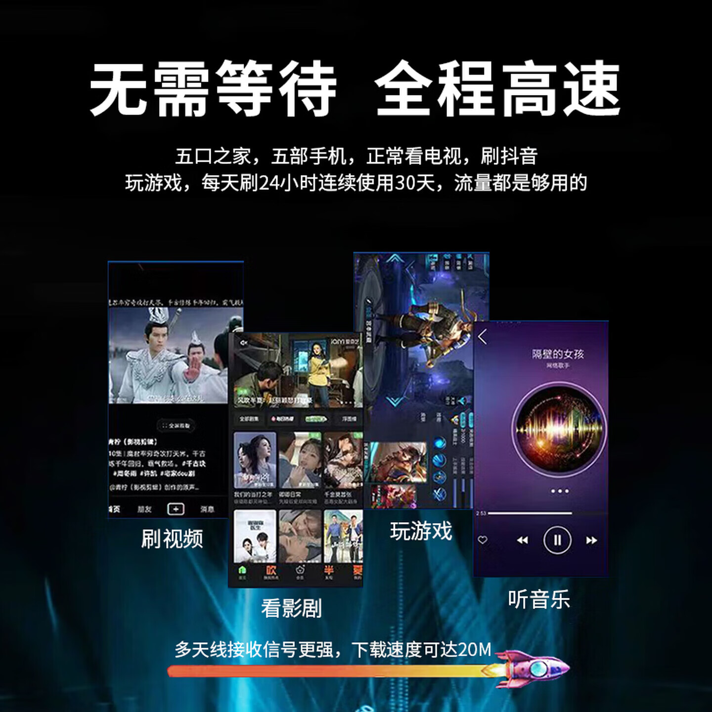 云齐品随身wifi车载wifi6充电宝二合一免插卡移动联通电信无限速流量上网卡上网宝便携随行校园农村户外 16核+WiFi6+12000mAH续航