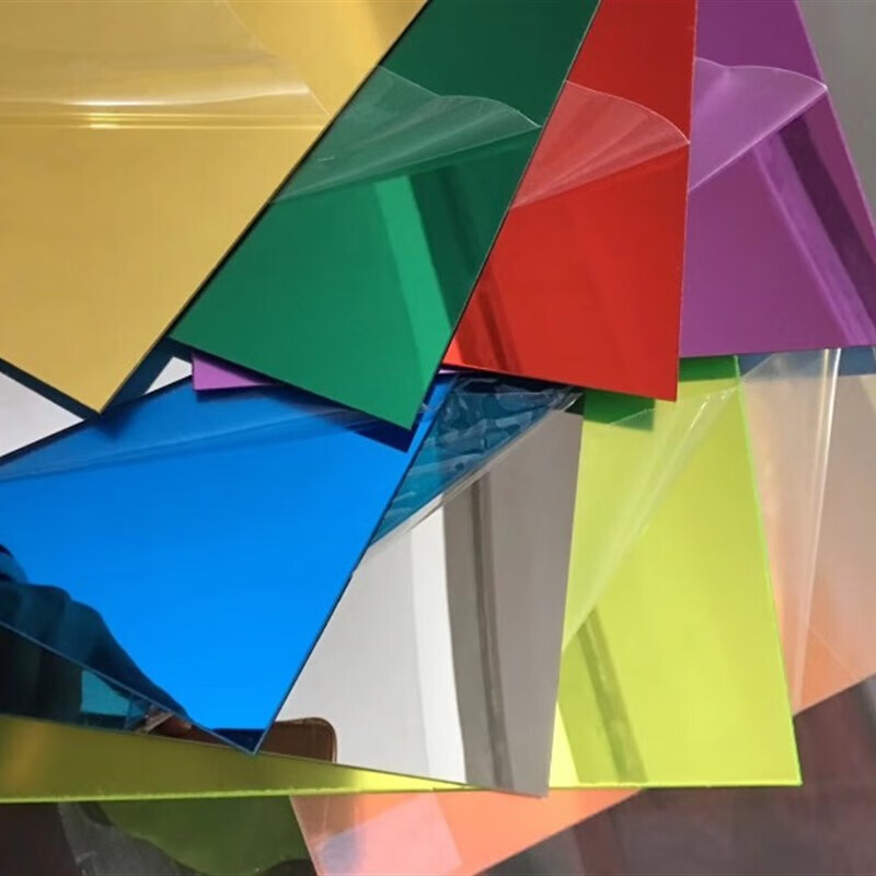 中掌柜亚克力镜面板机玻璃银镜金镜灰镜茶色反光镜有场镜1235mzm整板