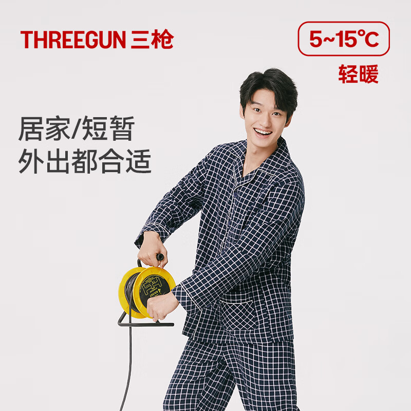 ��ǹ��THREEGUN��˯����Ů100%���޿������½����޲����ƿ����䳤��Ҿӷ���װ �� �ذ׸�-WW910 2XL 79.5Ԫ